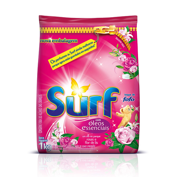 Lava Roupas em Pó Flor de Lis - Surf - 1 kg