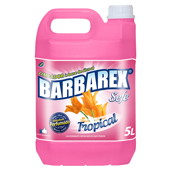 Limpador c/ Álcool Tropical - Barbarex - 5 Litros