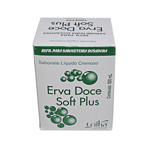 Sabonete Líquido Soft Plus - Erva-Doce - Trilha - Refil 800 ml