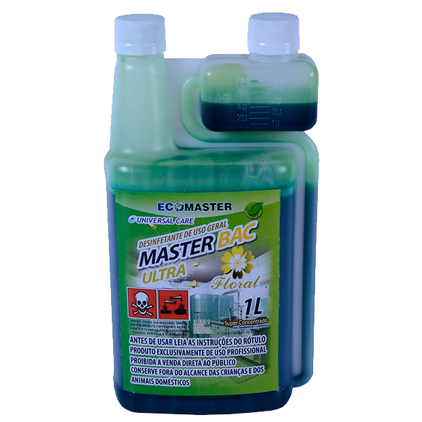 Master Bac - Ultra Floral - 1lt - Desinfetante
