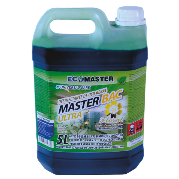 Master Bac - Ultra Floral - 5lts - Desinfetante